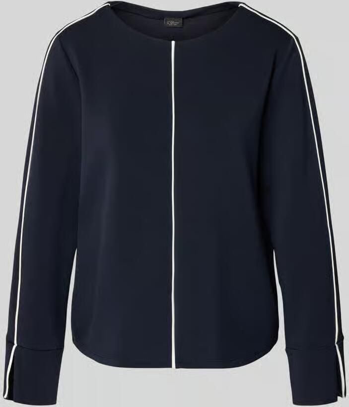 S.Oliver BLACK LABEL Regular fit sweatshirt met contrastnaden