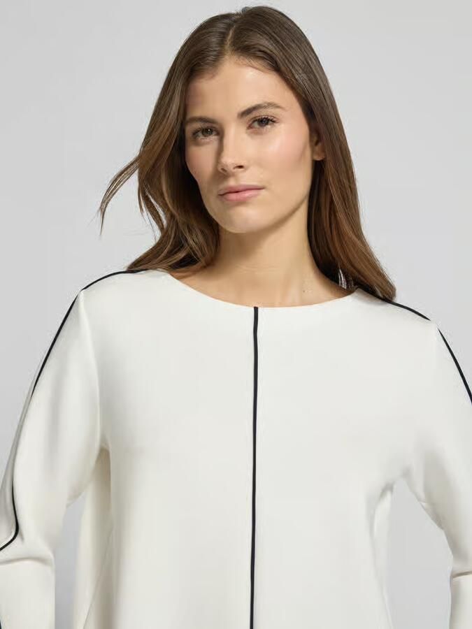 S.Oliver BLACK LABEL Regular fit sweatshirt met contrastnaden - Foto 2
