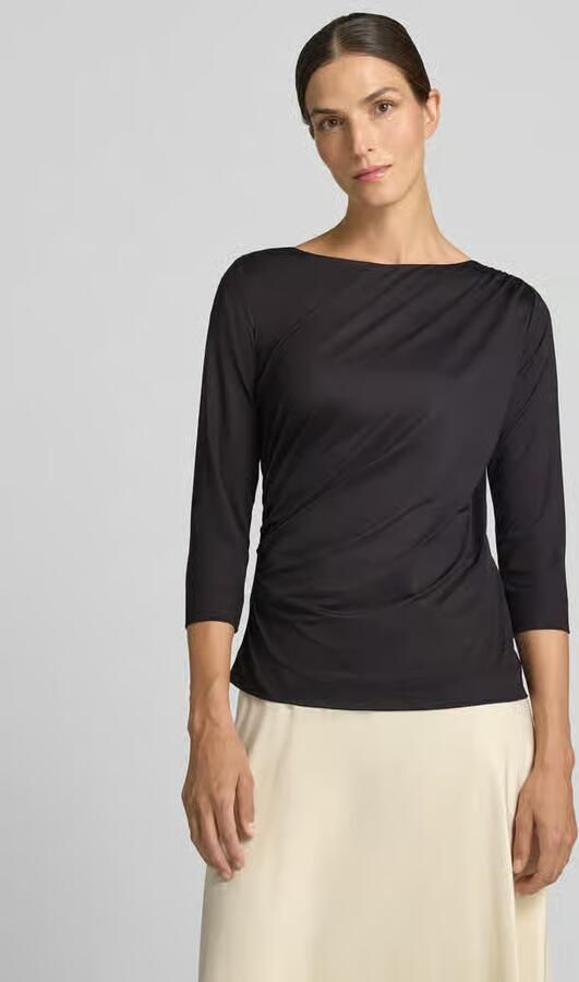 S.Oliver BLACK LABEL Regular fit t-shirt met boothals - Foto 3