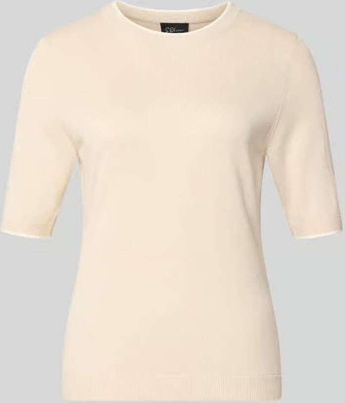 S.Oliver BLACK LABEL regular fit t-shirt van mix van katoen en modal - Foto 5