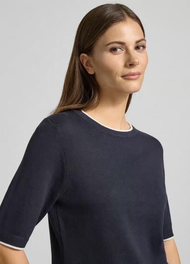 S.Oliver BLACK LABEL regular fit t-shirt van mix van katoen en modal - Foto 4
