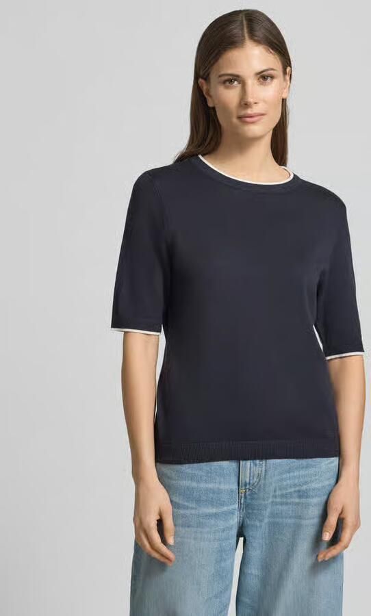 S.Oliver BLACK LABEL regular fit t-shirt van mix van katoen en modal - Foto 6