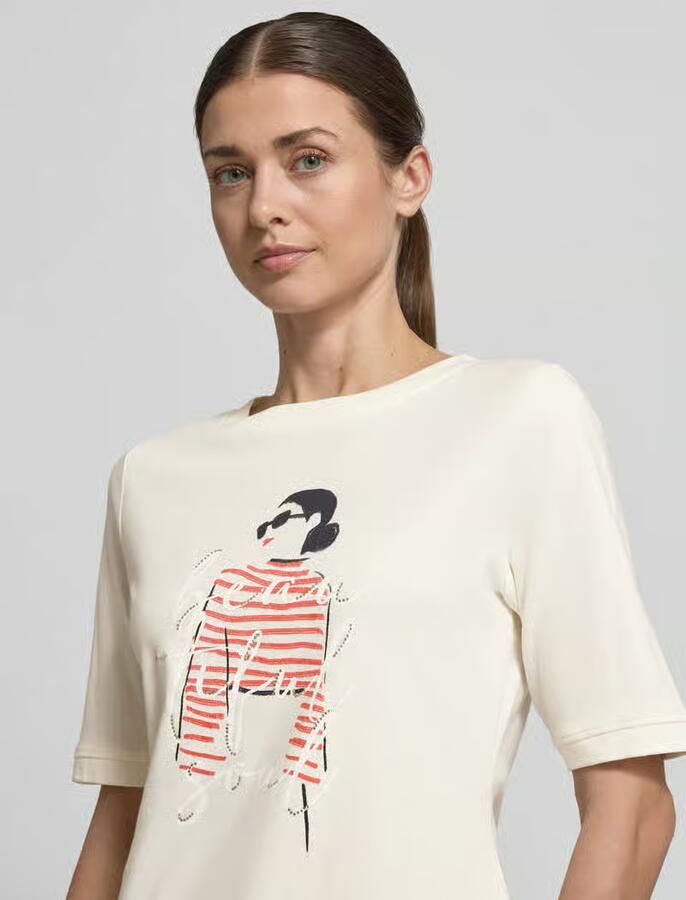 S.Oliver BLACK LABEL Regular fit T-shirt van puur katoen - Foto 3