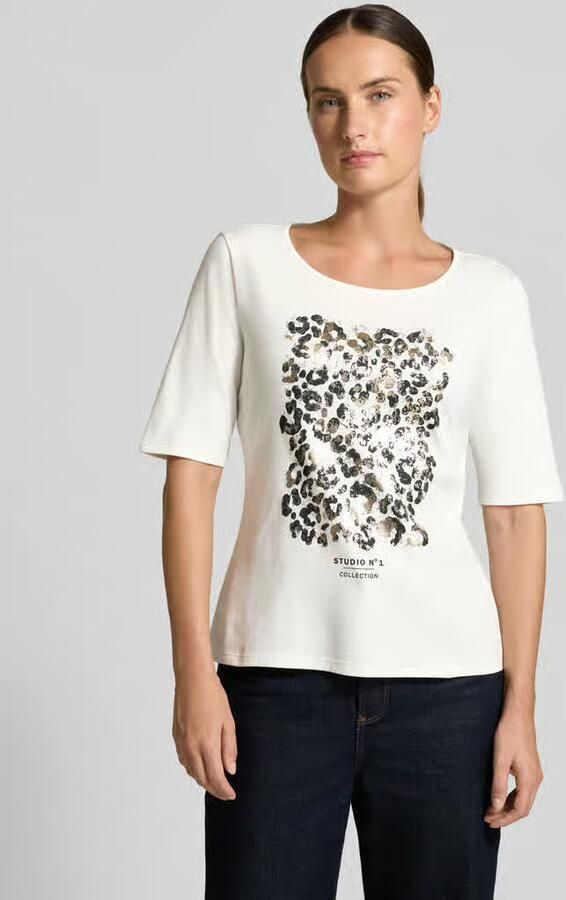 S.Oliver BLACK LABEL Regular fit T-shirt van puur katoen - Foto 2