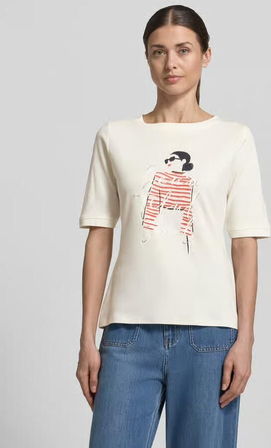 S.Oliver BLACK LABEL Regular fit T-shirt van puur katoen - Foto 6