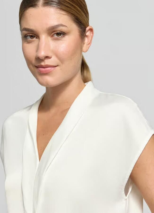 S.Oliver BLACK LABEL regular fit T-shirt van viscosemix - Foto 2