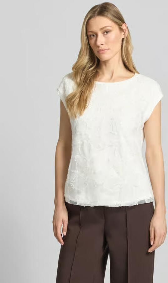 S.Oliver BLACK LABEL regular fit T-shirt van viscosemix - Foto 7