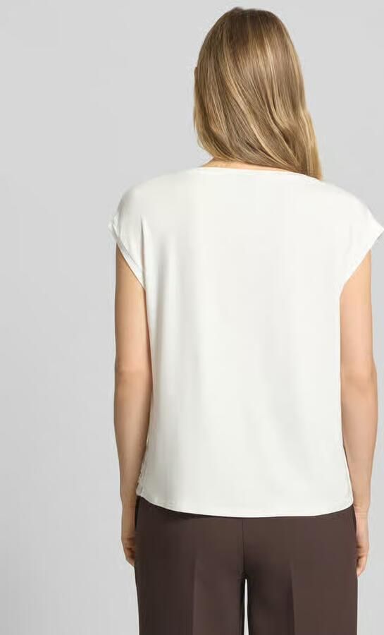 S.Oliver BLACK LABEL regular fit T-shirt van viscosemix - Foto 4