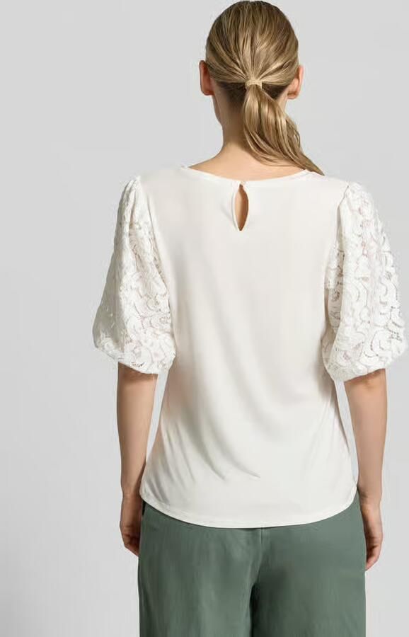 S.Oliver BLACK LABEL regular fit T-shirt van viscosemix - Foto 4