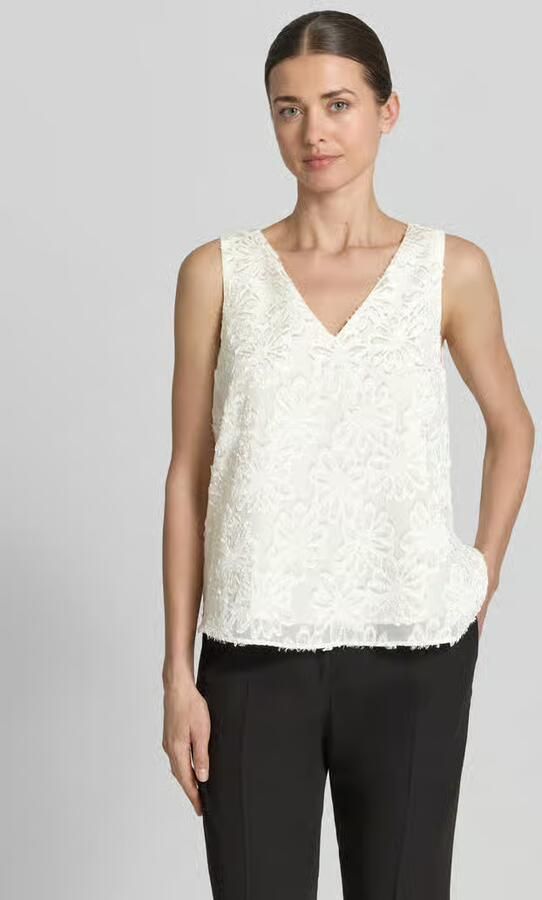 S.Oliver BLACK LABEL regular fit top met bloemenmotief - Foto 5