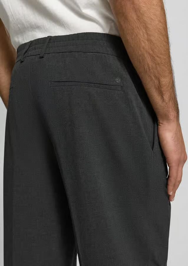 S.Oliver BLACK LABEL Regular fit wijde broek met viscose - Foto 2