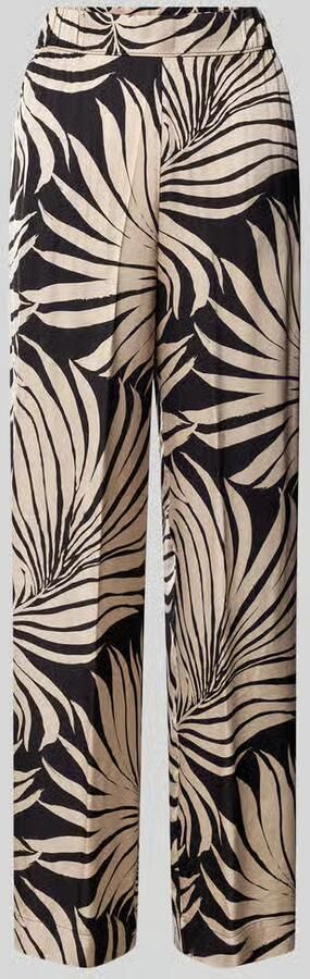 S.Oliver BLACK LABEL Regular fit wijde broek van pure viscose - Foto 2