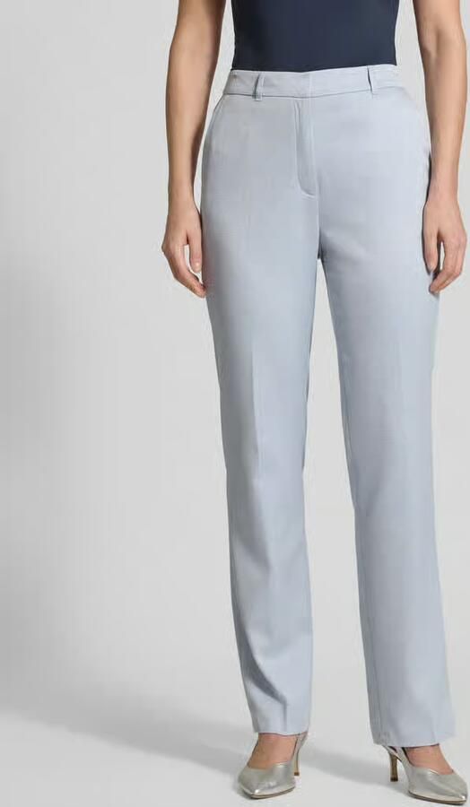 S.Oliver BLACK LABEL Regular Fit Wijde broek van viscosemix - Foto 3