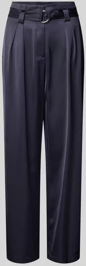 S.Oliver BLACK LABEL Relaxed fit bandplooibroek van viscosemix