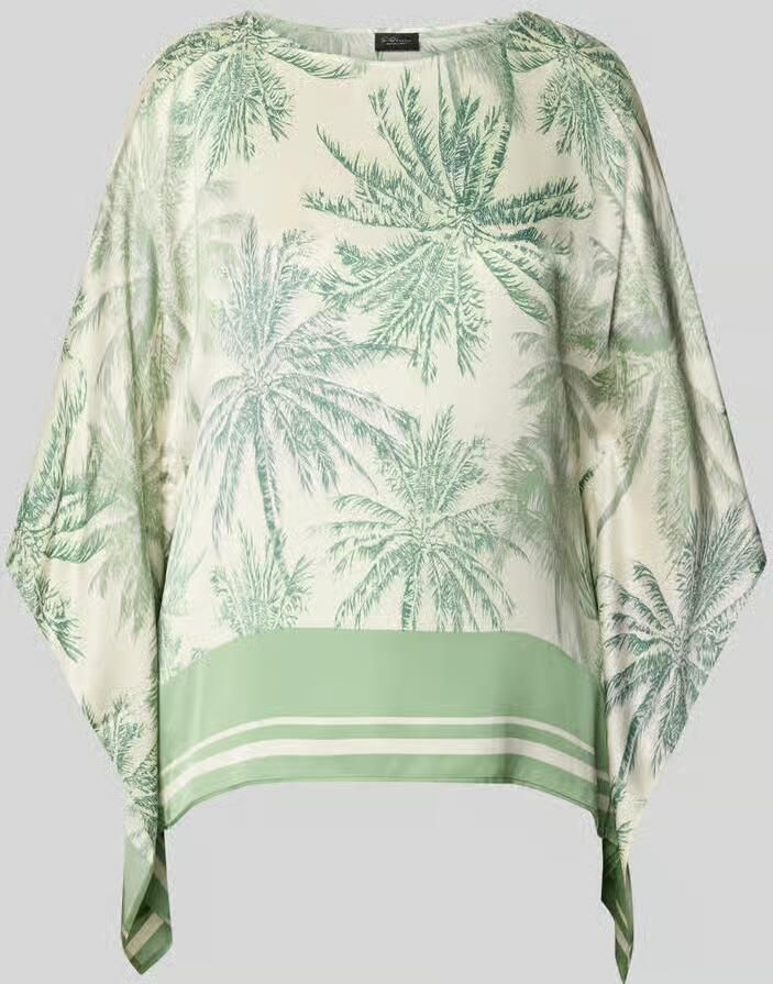 S.Oliver BLACK LABEL relaxed fit blouse met korte mouwen van pure viscose - Foto 2