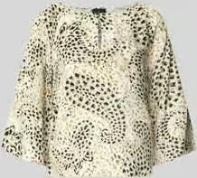 S.Oliver BLACK LABEL Relaxed fit blouse met korte mouwen van pure viscose - Foto 4