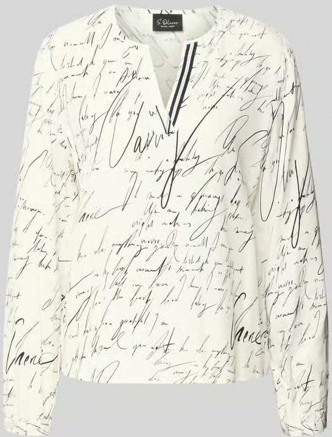 S.Oliver BLACK LABEL Relaxed fit blouse met lange mouwen van pure viscose - Foto 2