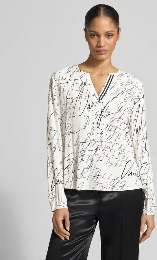 S.Oliver BLACK LABEL Relaxed fit blouse met lange mouwen van pure viscose - Foto 4