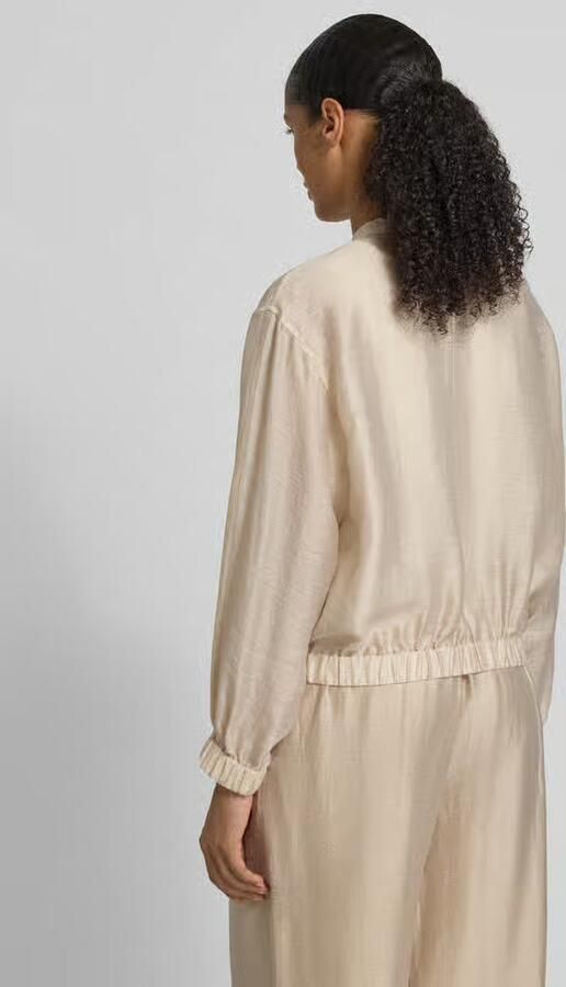 S.Oliver BLACK LABEL Relaxed fit blouson van een mix van lyocell en linnen