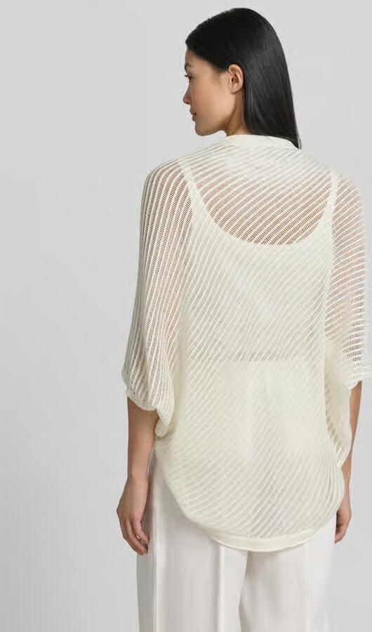 S.Oliver BLACK LABEL relaxed fit cardigan van mix van viscose met katoenanteil - Foto 3