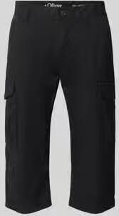 S.Oliver BLACK LABEL relaxed fit cargoshorts van katoenmix