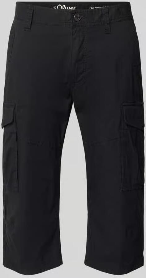 S.Oliver BLACK LABEL relaxed fit cargoshorts van katoenmix