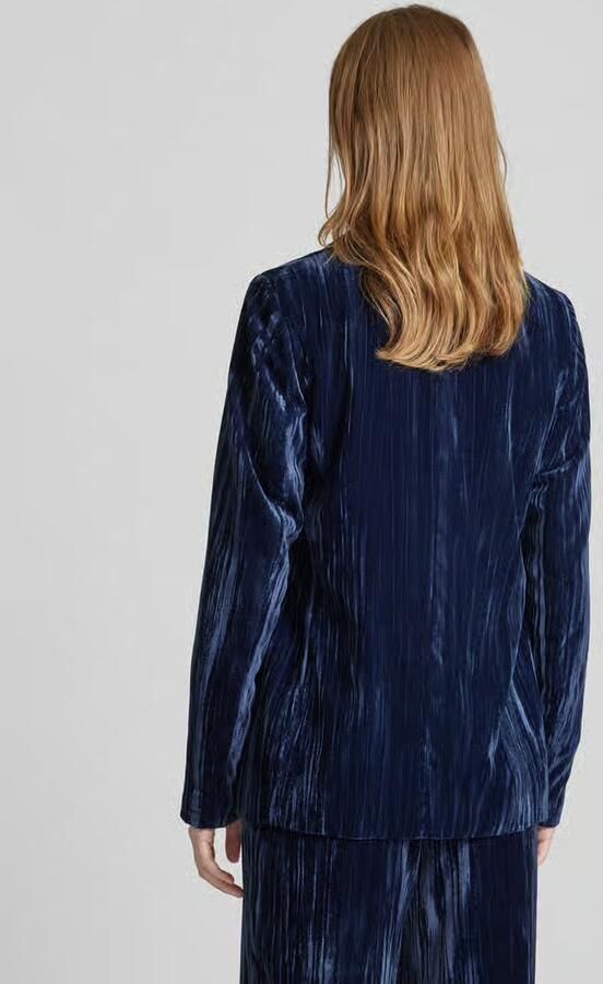 S.Oliver BLACK LABEL Relaxed fit fluwelen blazers met sierknoop en gestileerde klepzakken - Foto 3