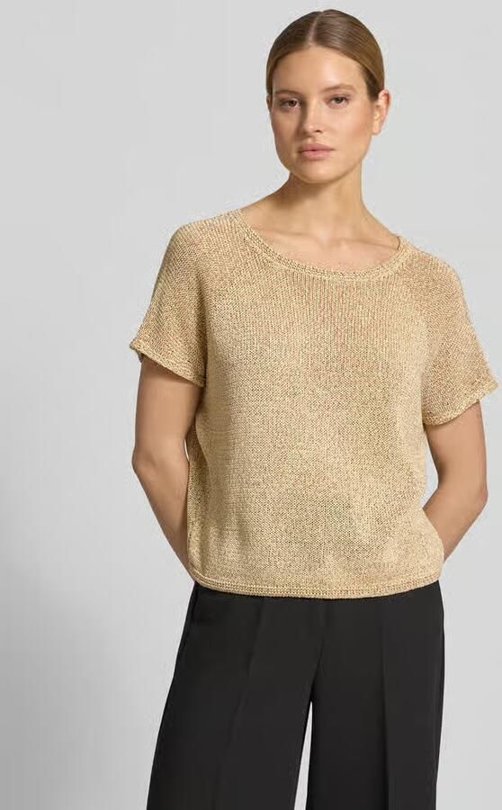 S.Oliver BLACK LABEL relaxed fit gebreide pullover met korte mouw - Foto 6
