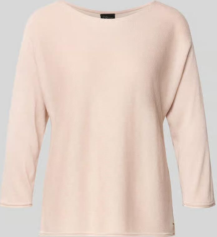 S.Oliver BLACK LABEL relaxed fit gebreide pullover van viscosemix met glittergaren - Foto 2