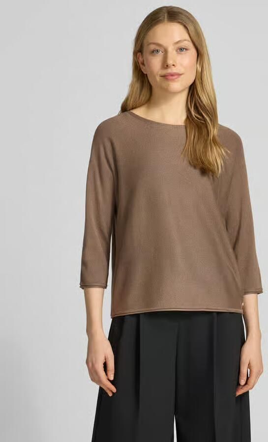 S.Oliver BLACK LABEL relaxed fit gebreide pullover van viscosemix met glittergaren - Foto 4