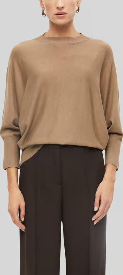 S.Oliver BLACK LABEL relaxed fit pullover met vleermuismouwen - Foto 3