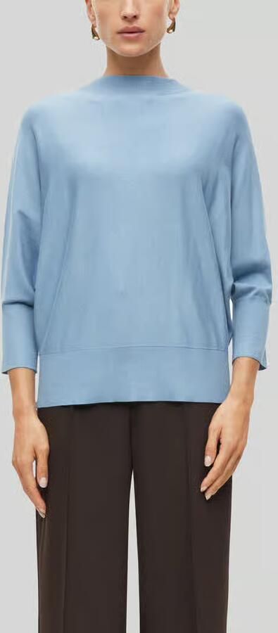S.Oliver BLACK LABEL relaxed fit pullover met vleermuismouwen - Foto 5