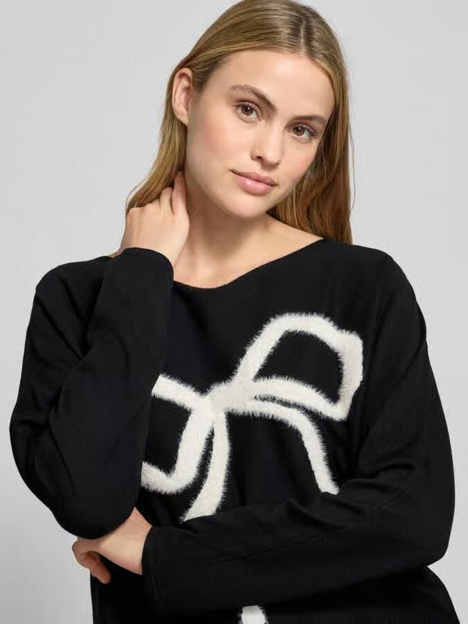 S.Oliver BLACK LABEL Relaxed fit pullover van viscosemix - Foto 3