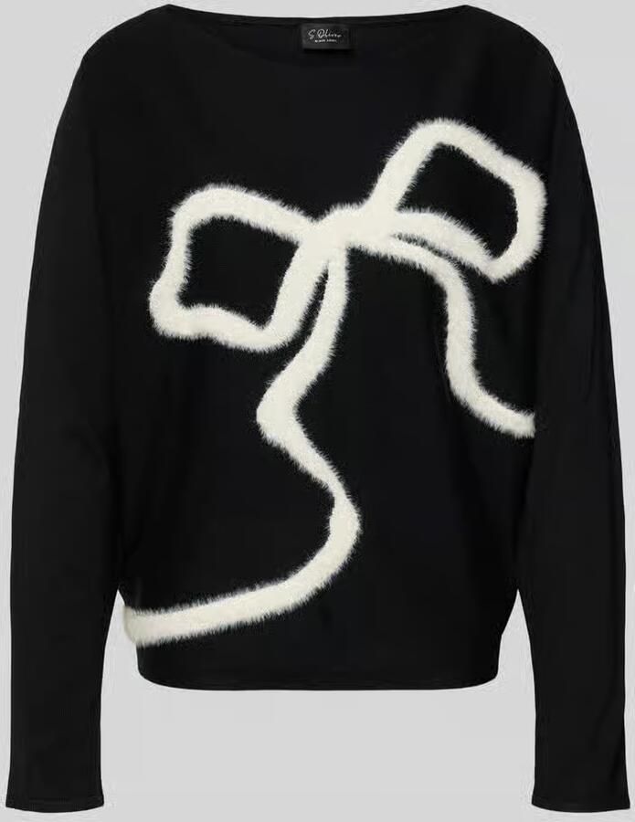 S.Oliver BLACK LABEL Relaxed fit pullover van viscosemix - Foto 2