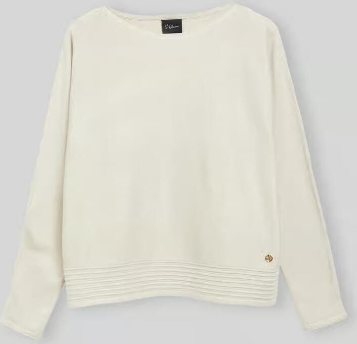 S.Oliver BLACK LABEL relaxed fit pullover van viscosemix - Foto 4