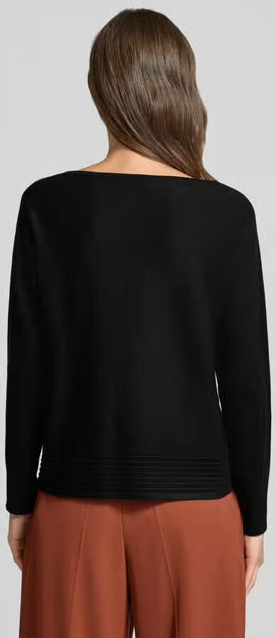 S.Oliver BLACK LABEL relaxed fit pullover van viscosemix - Foto 3