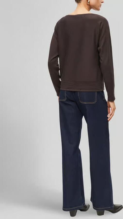 S.Oliver BLACK LABEL relaxed fit pullover van viscosemix - Foto 2
