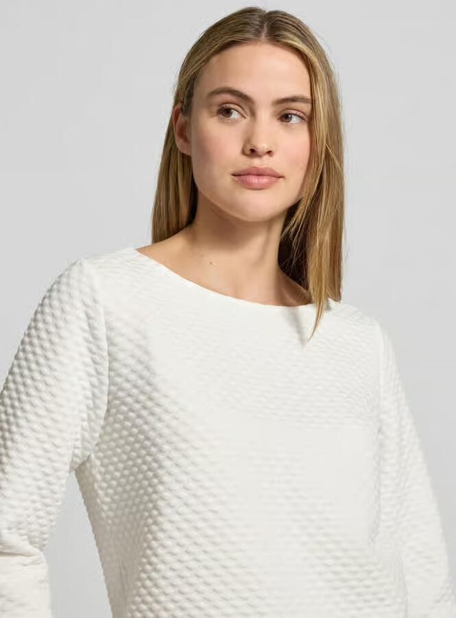 S.Oliver BLACK LABEL Relaxed fit shirt met 3 4-mouwen met structuurmotief - Foto 2