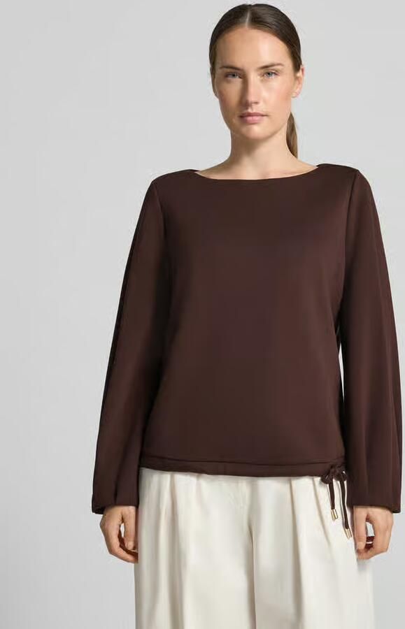 S.Oliver BLACK LABEL relaxed fit sweatshirt van viscosemix - Foto 4