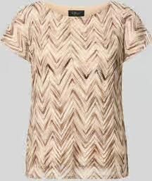 S.Oliver BLACK LABEL relaxed fit T-shirt met ajourpatroon