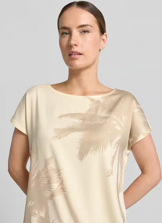 S.Oliver BLACK LABEL relaxed fit T-shirt met all-over motief