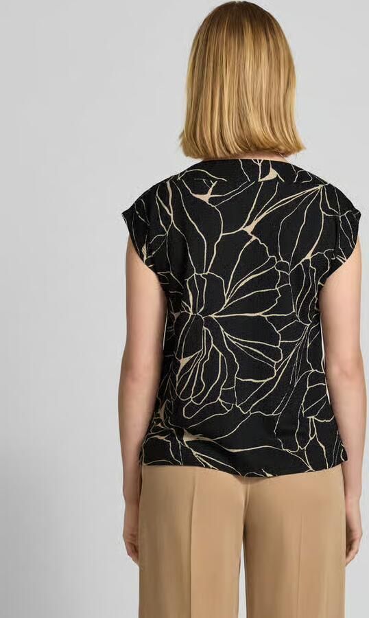 S.Oliver BLACK LABEL Relaxed fit T-shirt met sierdetail