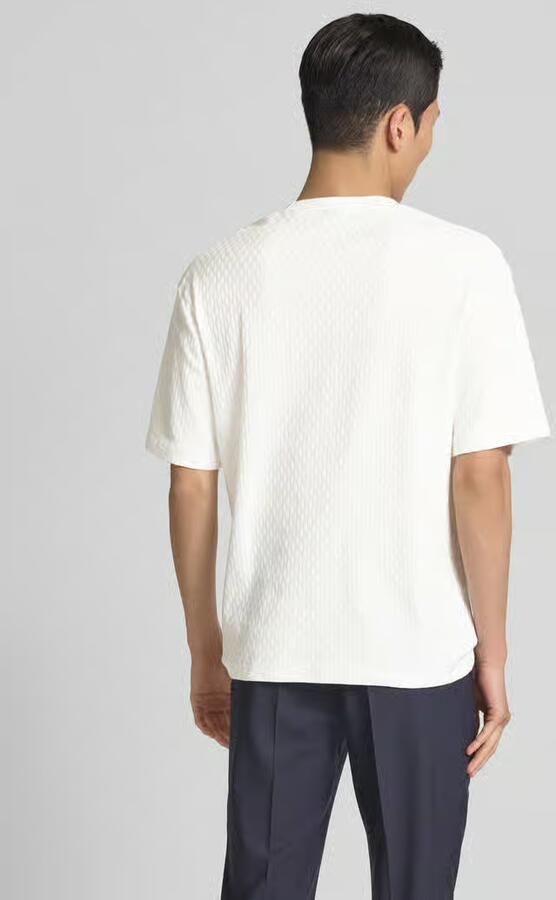 S.Oliver BLACK LABEL Relaxed fit T-shirt van gestructureerde jersey