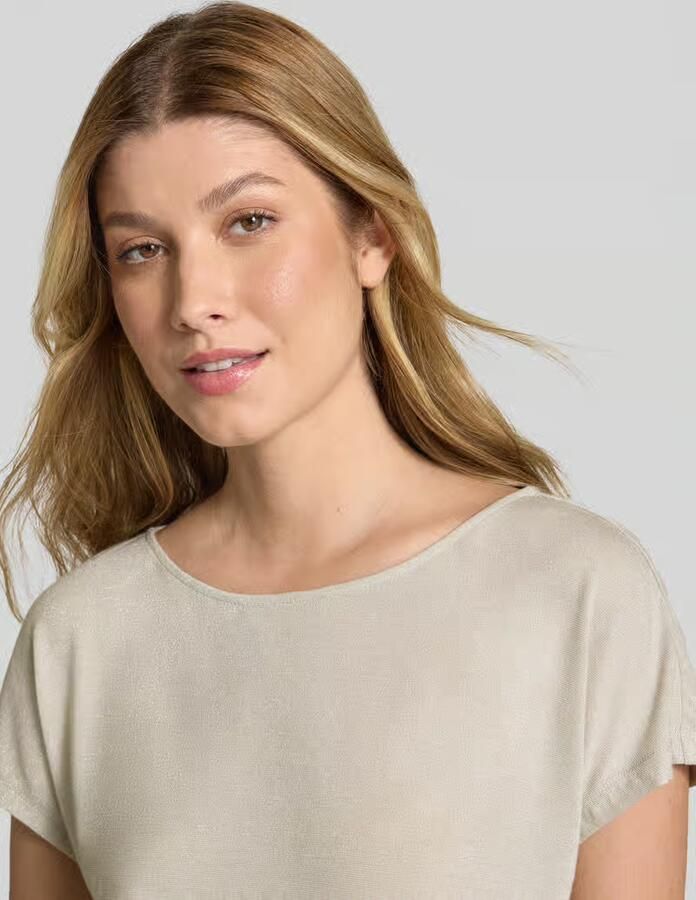 S.Oliver BLACK LABEL Relaxed fit T-shirt van viscosemix - Foto 2