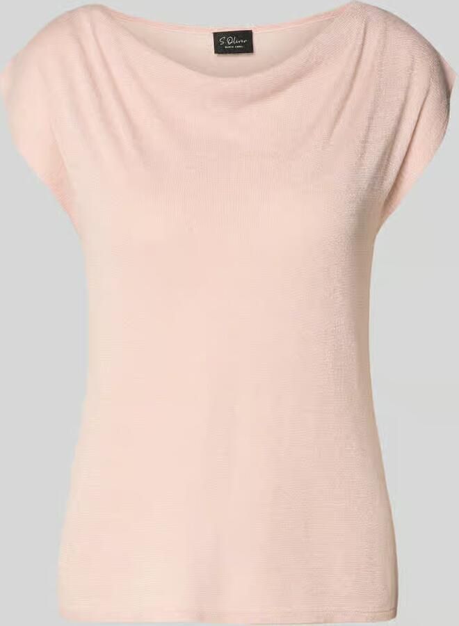 S.Oliver BLACK LABEL relaxed fit T-shirt van viscosemix - Foto 2