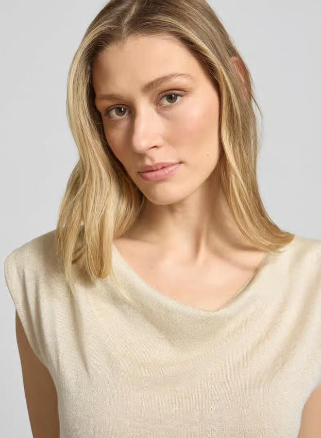 S.Oliver BLACK LABEL relaxed fit T-shirt van viscosemix - Foto 4