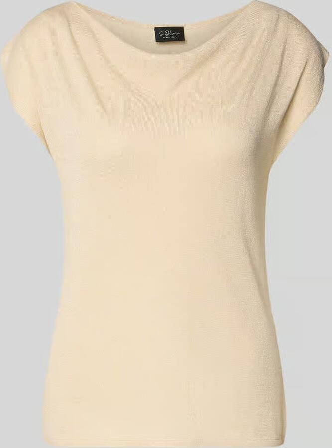 S.Oliver BLACK LABEL relaxed fit T-shirt van viscosemix - Foto 5