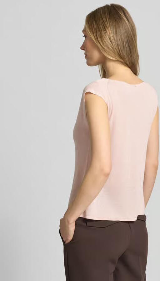 S.Oliver BLACK LABEL relaxed fit T-shirt van viscosemix