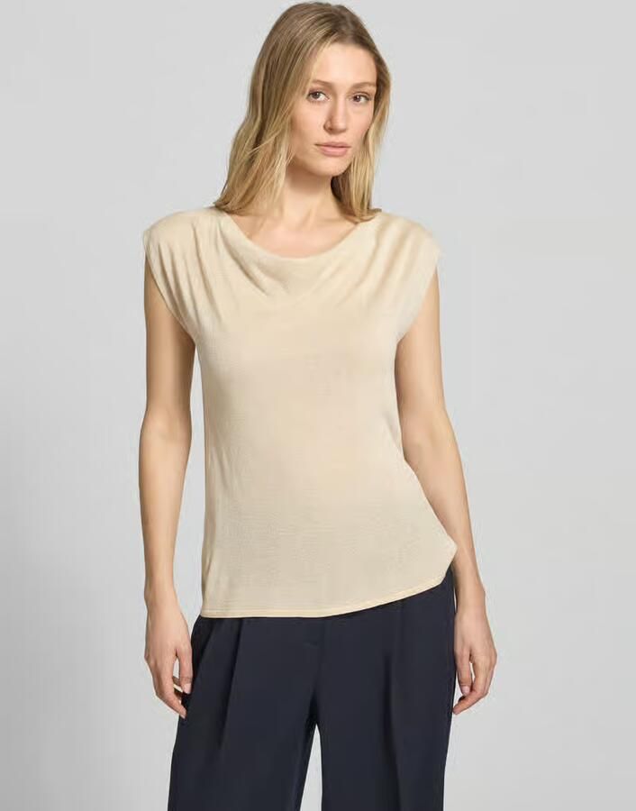 S.Oliver BLACK LABEL relaxed fit T-shirt van viscosemix - Foto 5