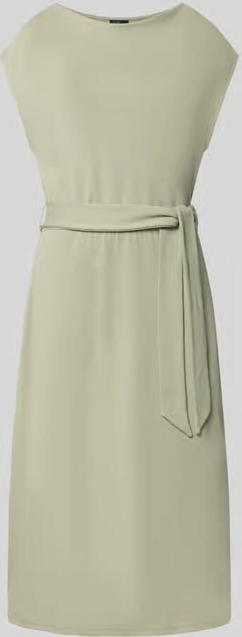S.Oliver BLACK LABEL viscose korte jurk met ceintuur lichtgroen - Foto 3